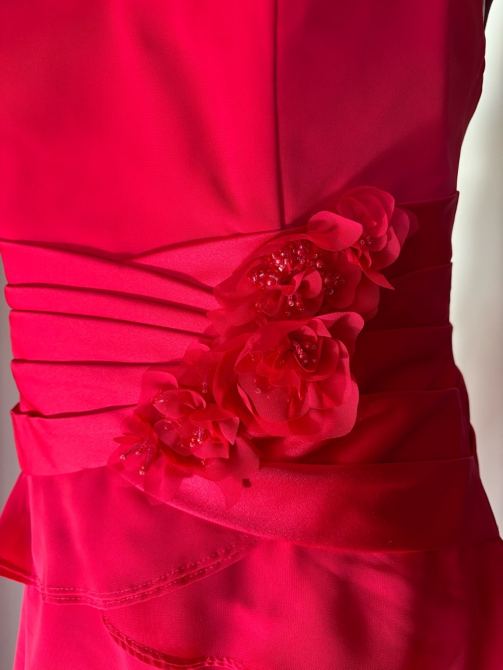 Alfred Angelo Pomegranate Tiered Ruffle Dress - Picture 3 of 7
